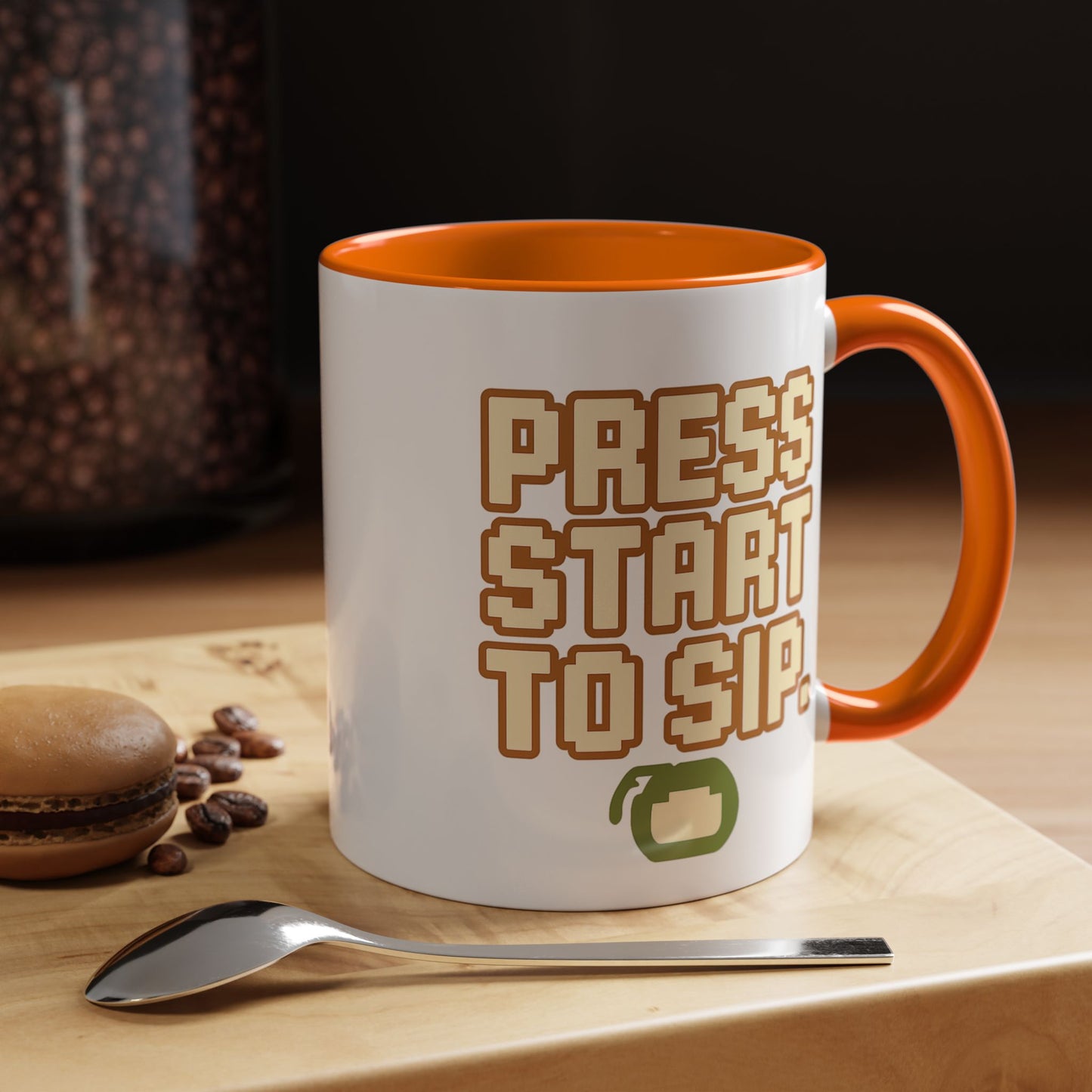 Press Start to Sip, Unique Gift for Gamers, Fun Birthday Present, Video Game Decor, Geeky Kitchenware