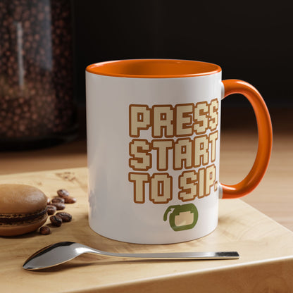 Press Start to Sip, Unique Gift for Gamers, Fun Birthday Present, Video Game Decor, Geeky Kitchenware