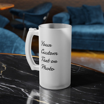 Custom Frosted Glass Beer Mug