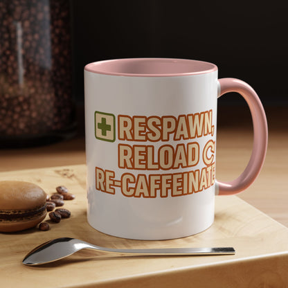 Respawn, Reload, Re-Caffeinate, Perfect Gift for Gamers, Fun Office Cup, Video Game Lover Mug, Birthday Present, [...]