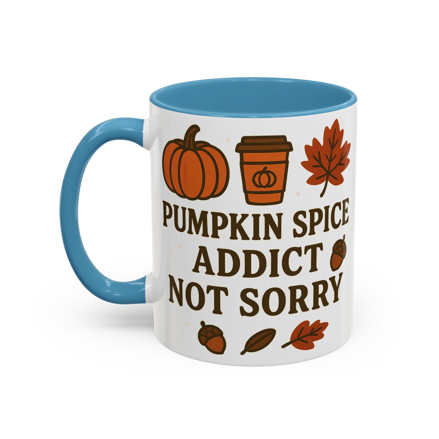 Pumpkin Spice Addict Coffee Mug, Cozy Fall Gift for Coffee Lovers, Autumn Decor, Cute Mug for Thanksgiving