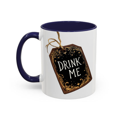 Whimsical Drink Me Coffee Mug - Enchanting Accent Cup for Tea Lovers