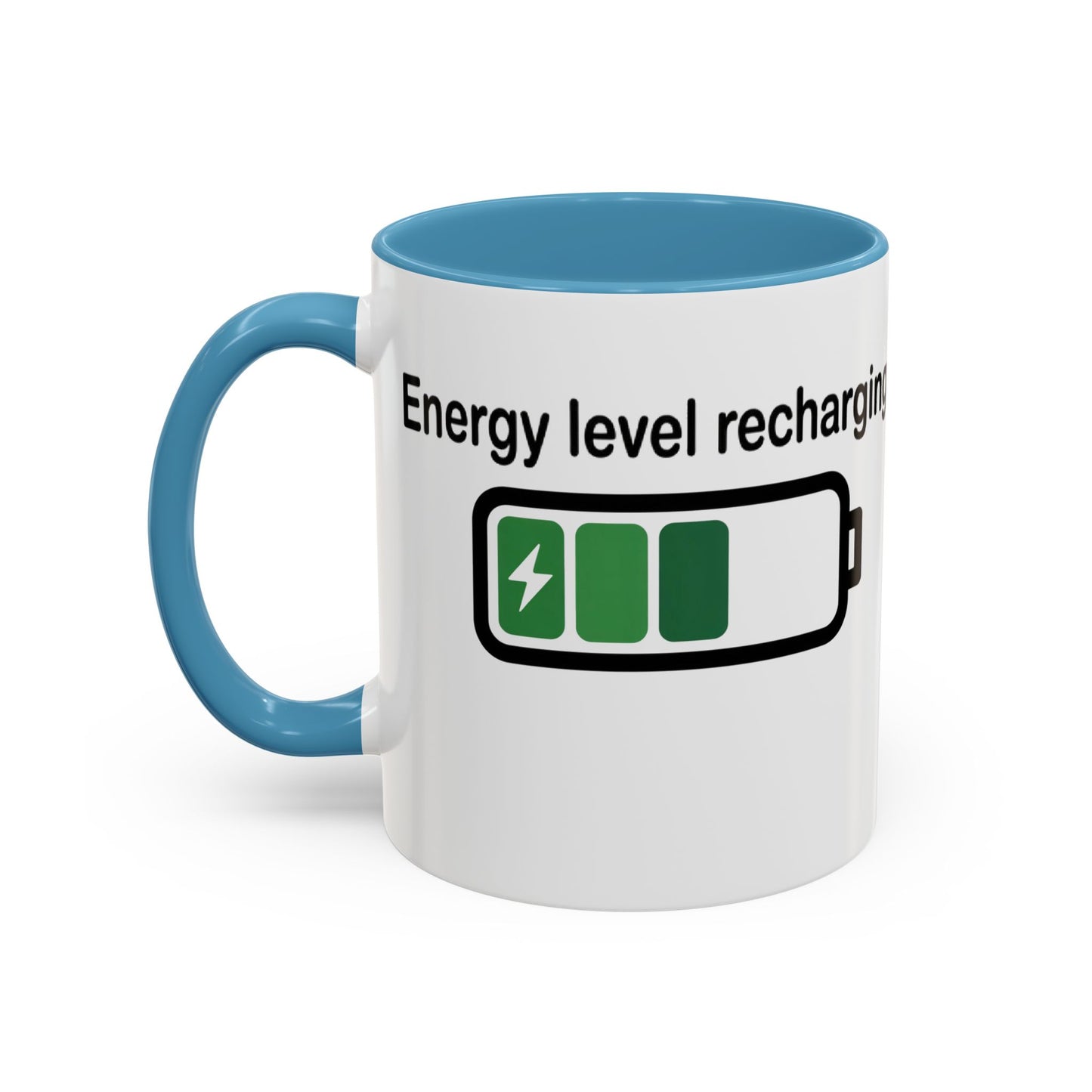 Recharge Your Energy Level, Gift for Tech Lovers, Office Desk Essential, Fun Quote Mug, Unique [...]