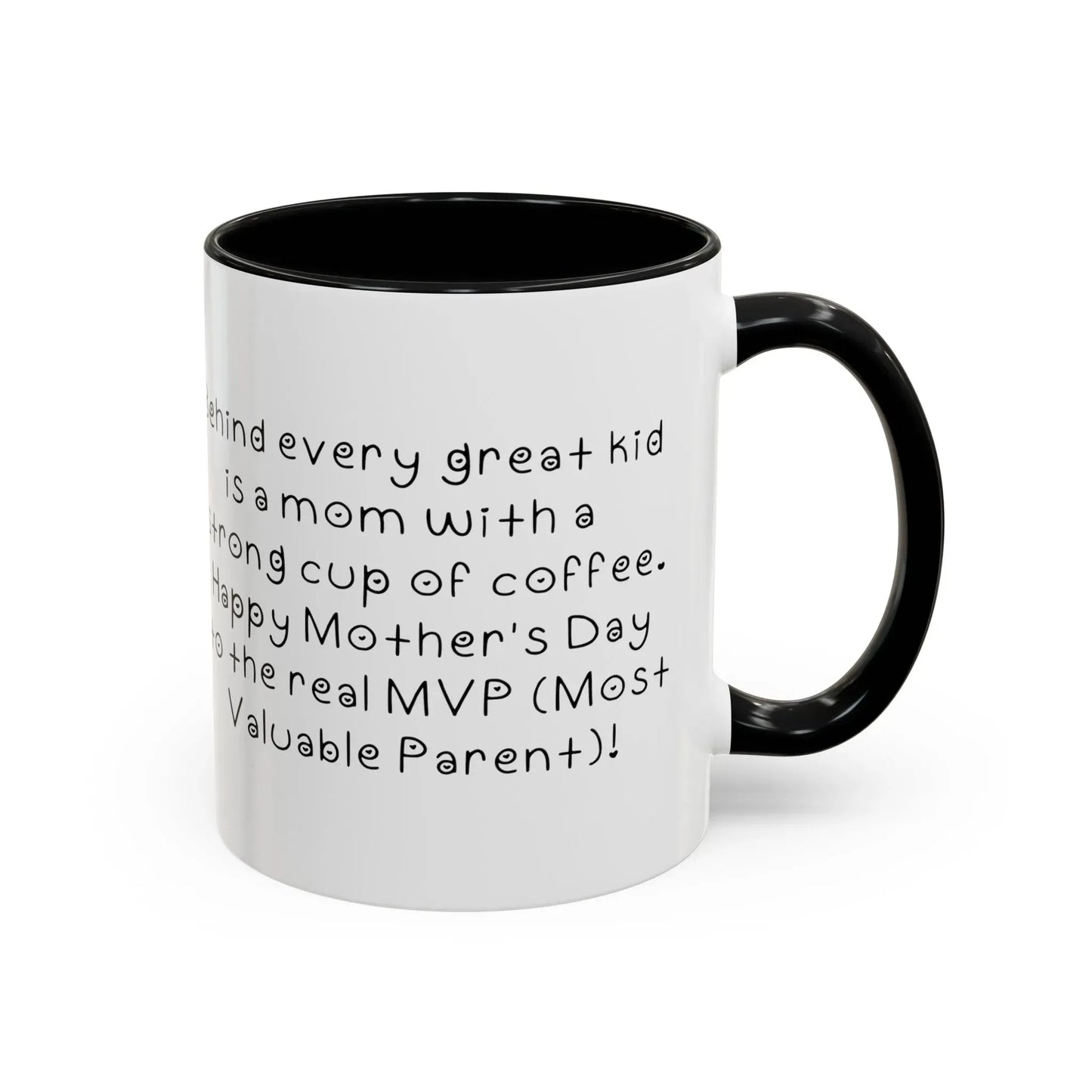 Behind every great kid- Mother's Day 11oz two-tone ceramic mug - Unique gift for Mom - Mug World