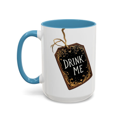 Whimsical Drink Me Coffee Mug - Enchanting Accent Cup for Tea Lovers