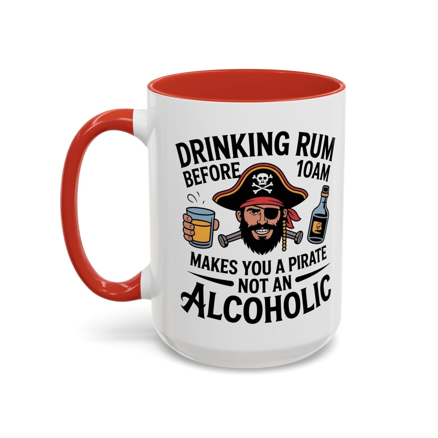 Pirate-Themed Coffee Mug, Fun Gift for Rum Lovers, Perfect for Pirate Parties, Nautical Decor, Unique Holiday Present