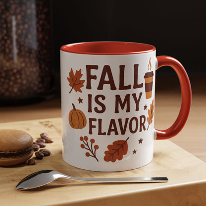 Fall Is My Flavor-Themed Coffee Mug, Cozy Autumn Vibes, Perfect Gift for Fall Lovers, Seasonal Mug