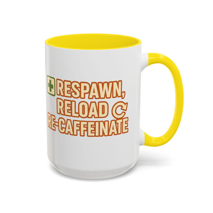 Respawn, Reload, Re-Caffeinate, Perfect Gift for Gamers, Fun Office Cup, Video Game Lover Mug, Birthday Present, [...]