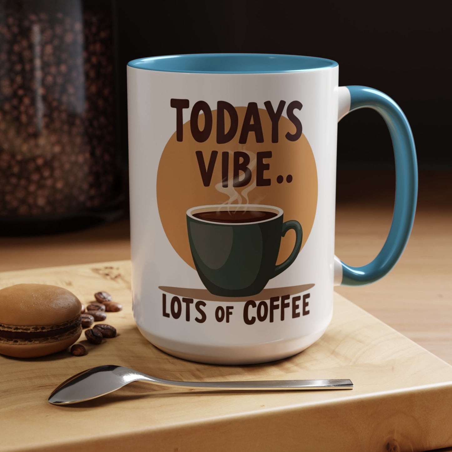 "Today's Vibe" Accent Coffee Mug - Perfect for Coffee Lovers