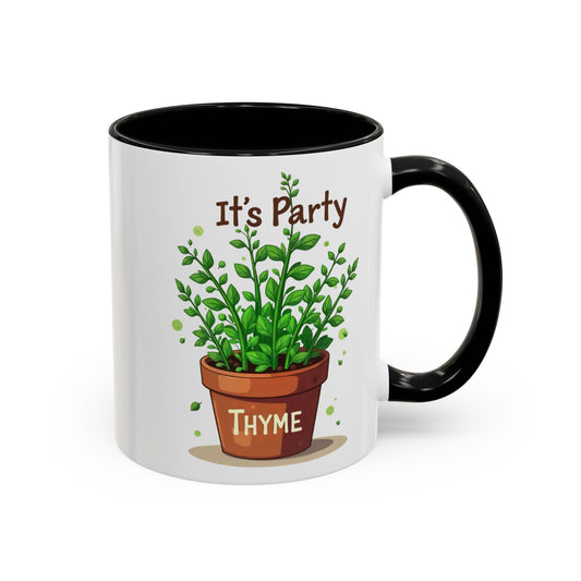 Herb Party Coffee Mug - Fun Gardening Gifts, Plant Lover's Mug, Green Thumb Gift
