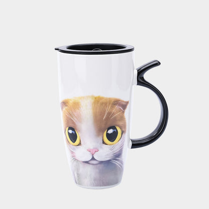 Big Eyes Cat Cartoon Ceramic mug