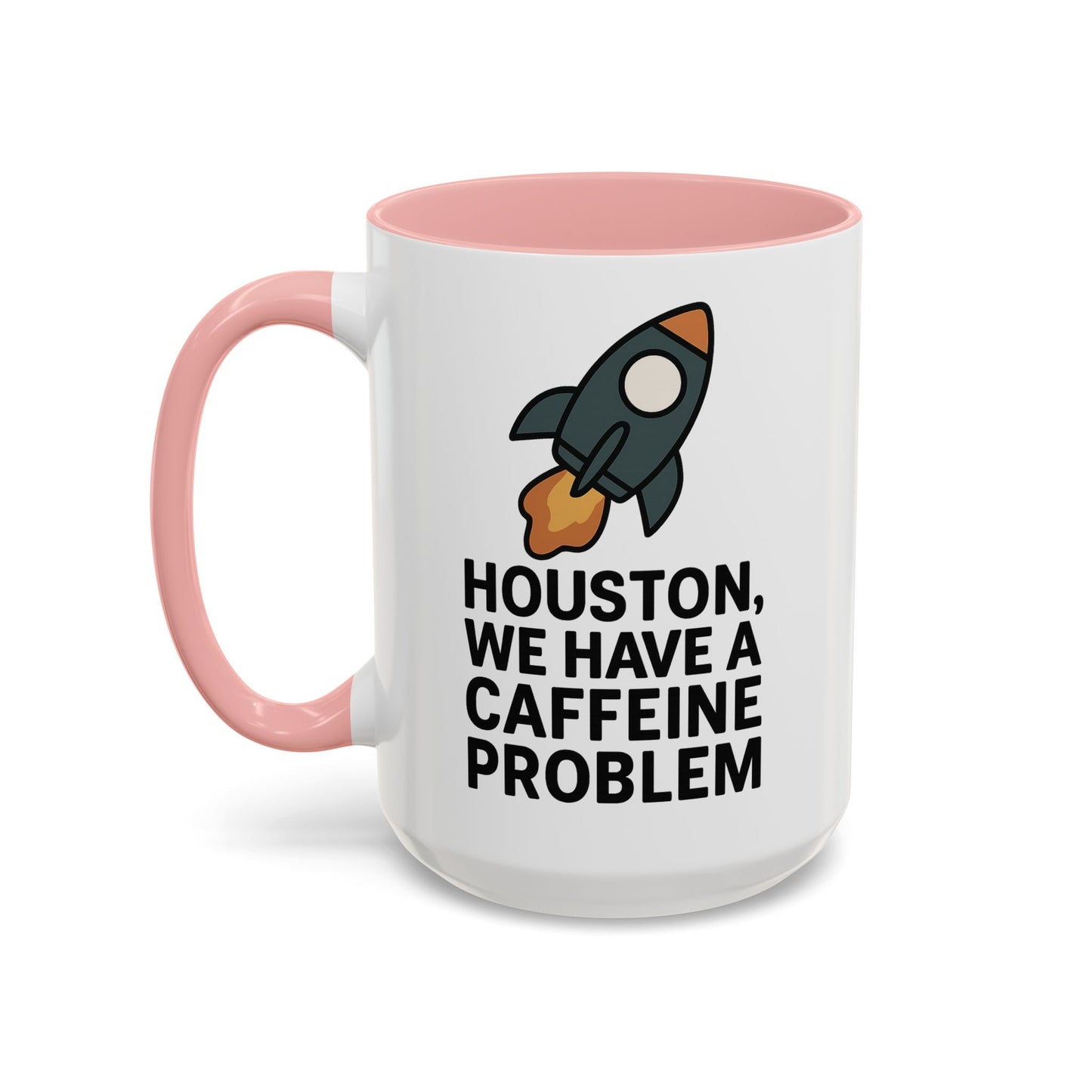 Houston We Have a Caffeine Problem Mug - Funny Coffee Cup for Space Lovers, Gift for Astronauts, Unique Kitchen Decor, Humor Mug