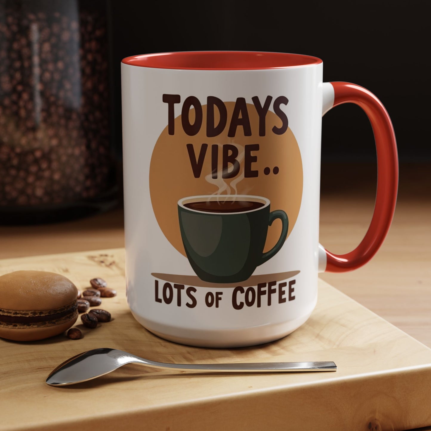 "Today's Vibe" Accent Coffee Mug - Perfect for Coffee Lovers