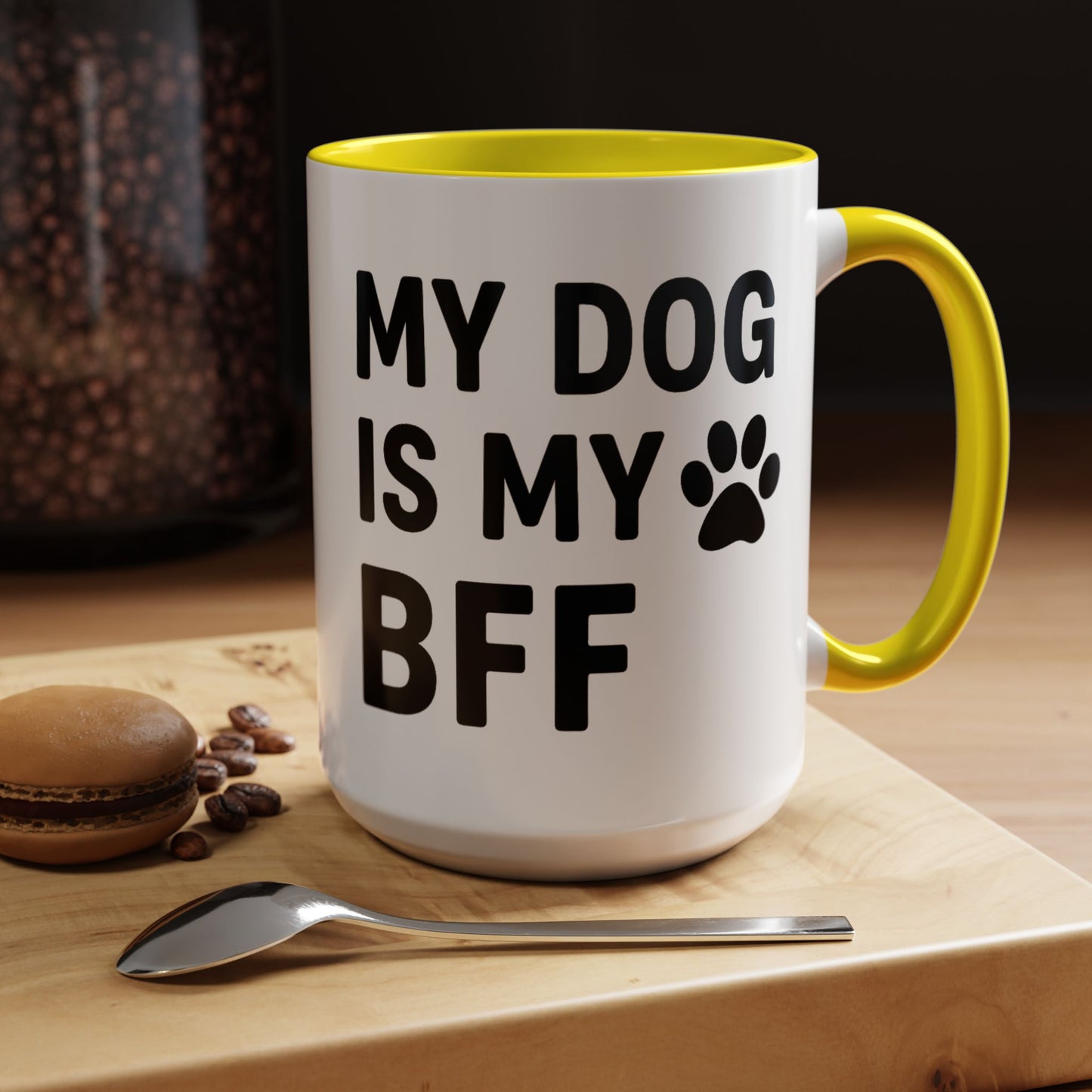 My Dog is My BFF, Pet Owner Gift, Animal Lover Mug, Cute Dog Theme, Personalized Pet Mug