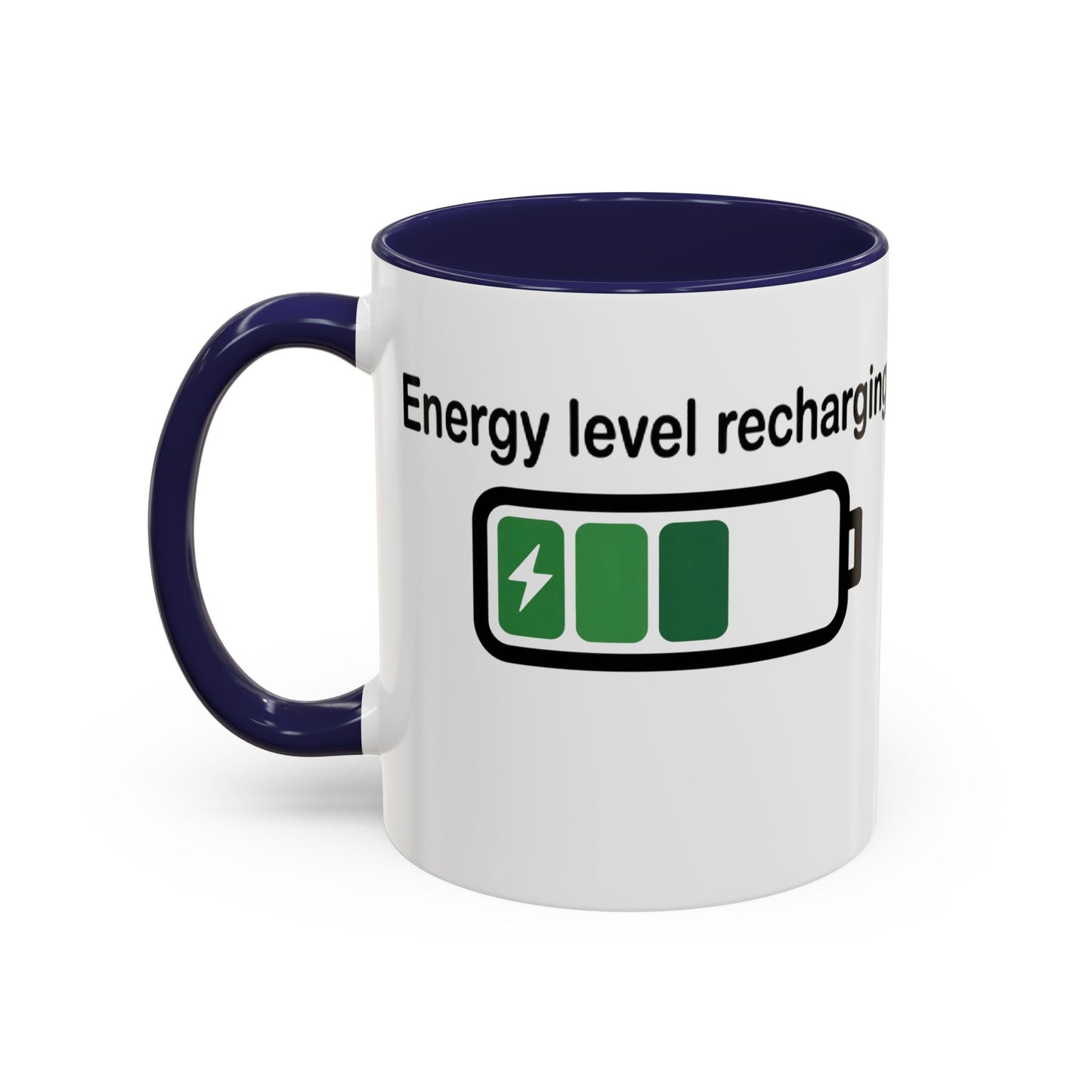 Recharge Your Energy Level, Gift for Tech Lovers, Office Desk Essential, Fun Quote Mug, Unique [...]