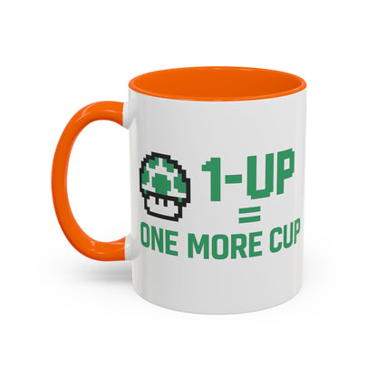Retro Gaming Coffee Mug, 1-Up Mushroom Cup, Perfect Gift for Gamers, Funny Office Mug, Video Game Lover, Unique Birthday Present