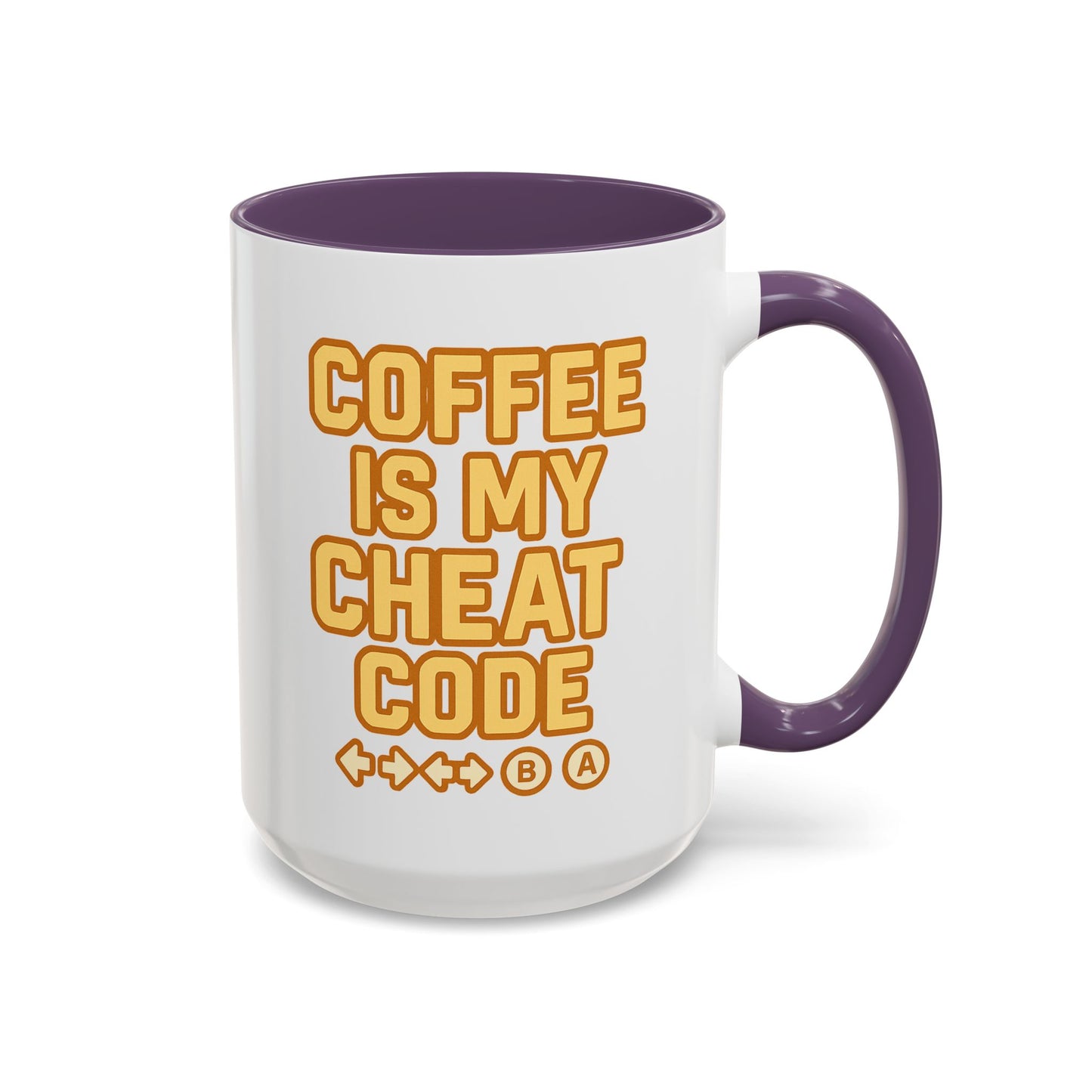 Coffee is My Cheat Code, Game Themed Gift, Funny Mug for Gamers, Gaming Accessory, Birthday Gift for Him