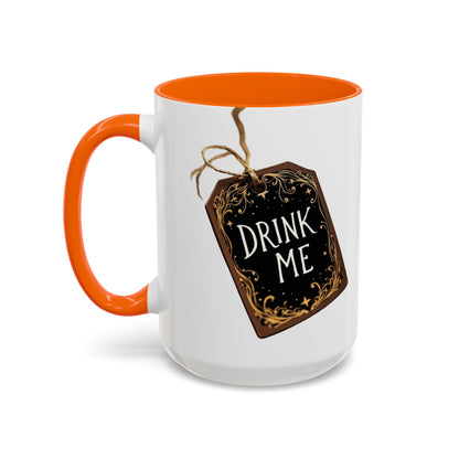 Whimsical Drink Me Coffee Mug - Enchanting Accent Cup for Tea Lovers