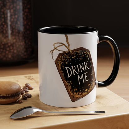 Whimsical Drink Me Coffee Mug - Enchanting Accent Cup for Tea Lovers