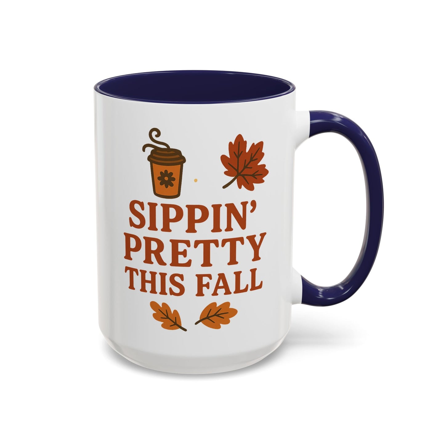 Sippin’ pretty this fall - Accent Coffee Mug (11, 15oz)