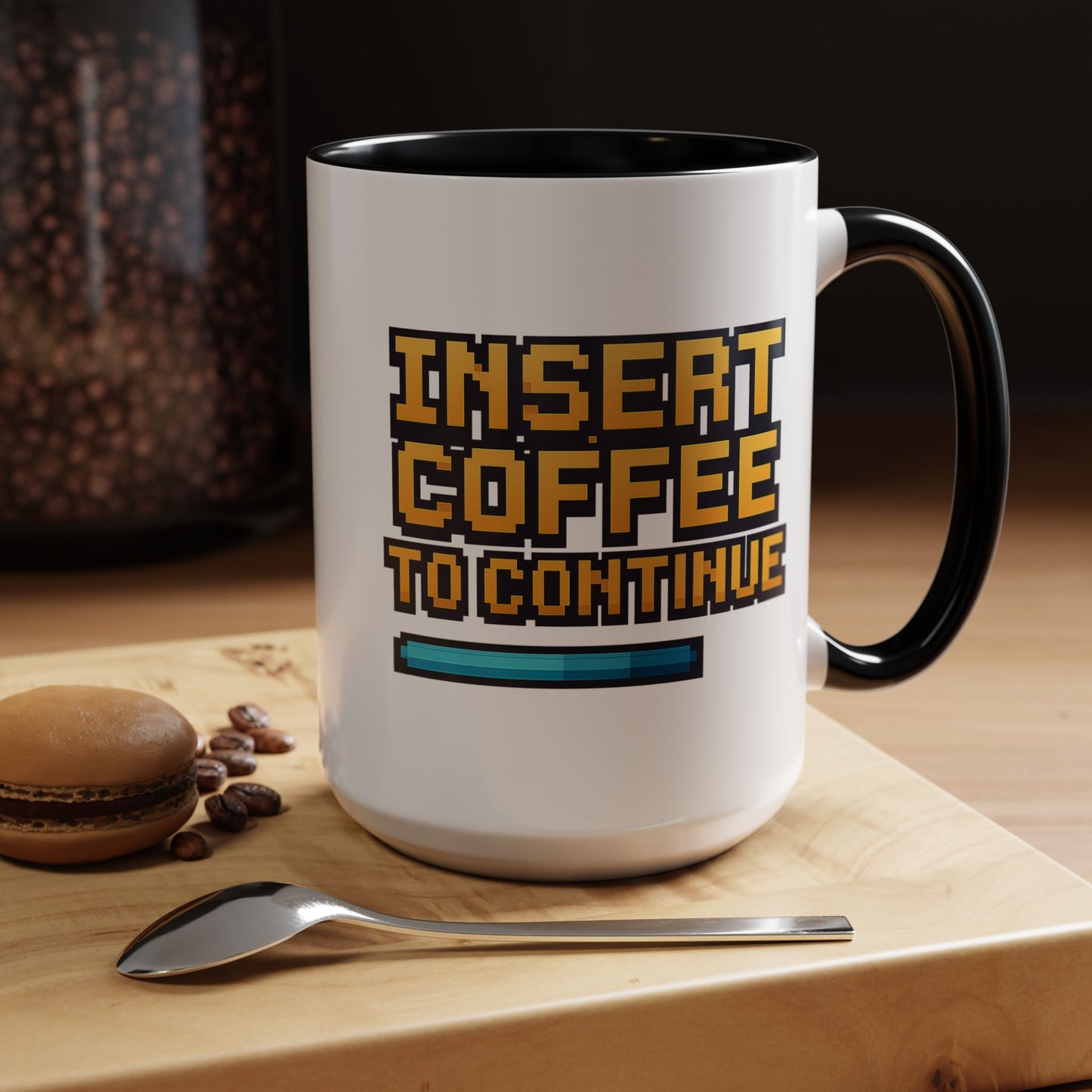 Insert Coffee to Continue, Gift for Tech Lovers, Office Desk Decor, Video Game Mug