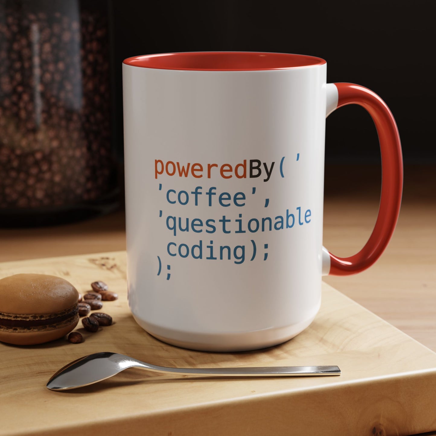 Coffee-Themed Accent Mug with Programmer Humor, Gift for Coders, Computer Enthusiasts, Office Use, Birthday, Tech Celebration