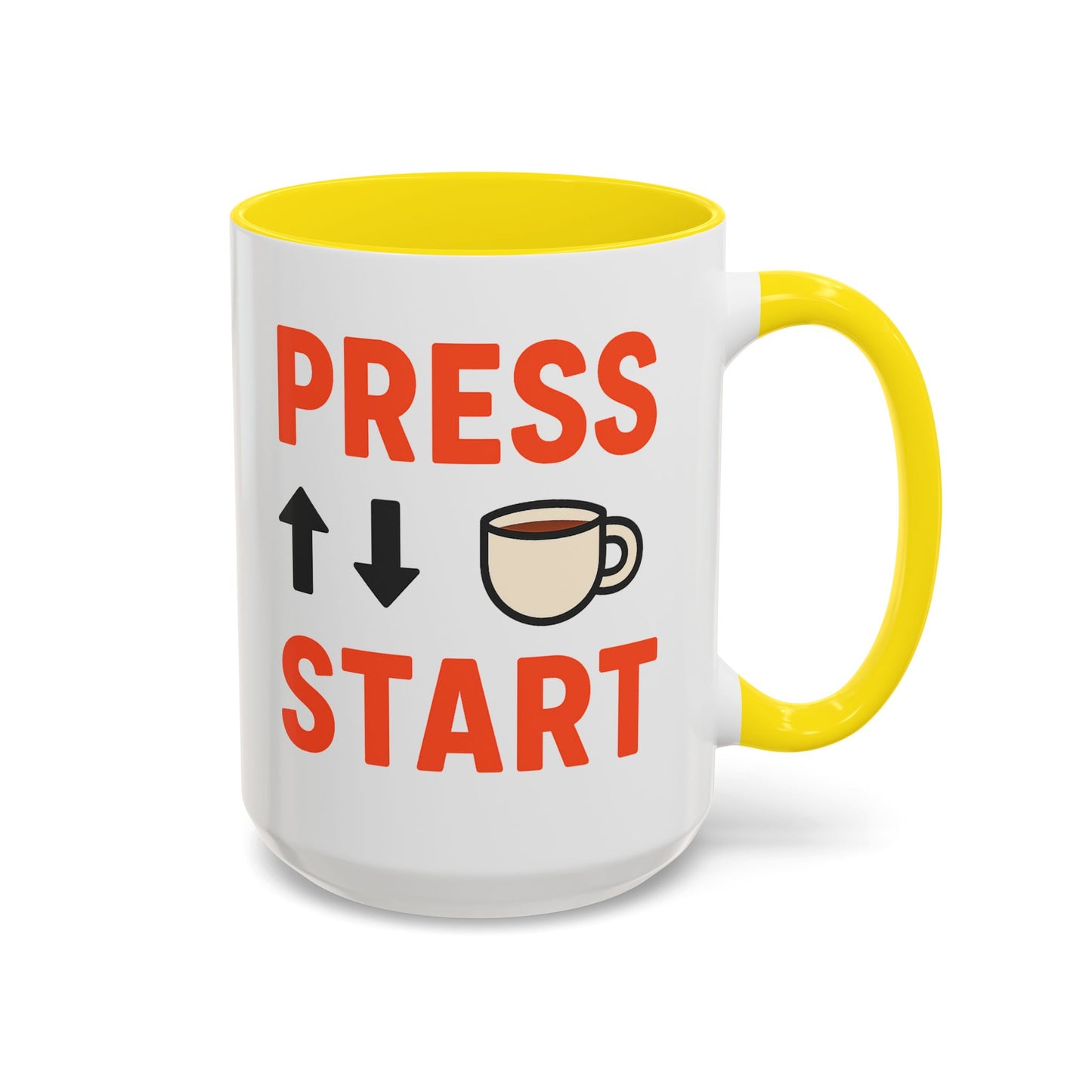 Press Start Retro Gamer Design, Fun Gifts for Gamers, Office Essentials, Tea Lovers, Unique Home Decor