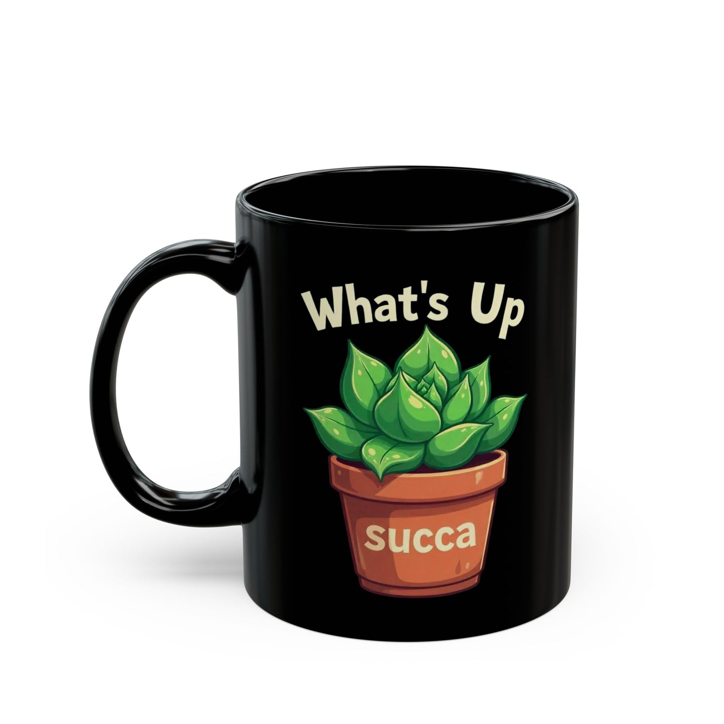 Succulent Plant Lover Mug, Funny Planter Coffee Cup, Perfect Gift for Gardeners