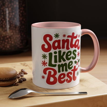 Holiday Santa Coffee Mug, Christmas Mug, Festive Drinkware, Gift for Santa Lovers, Coffee Lover's Cup