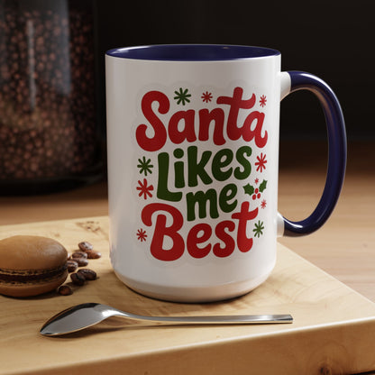 Holiday Santa Coffee Mug, Christmas Mug, Festive Drinkware, Gift for Santa Lovers, Coffee Lover's Cup
