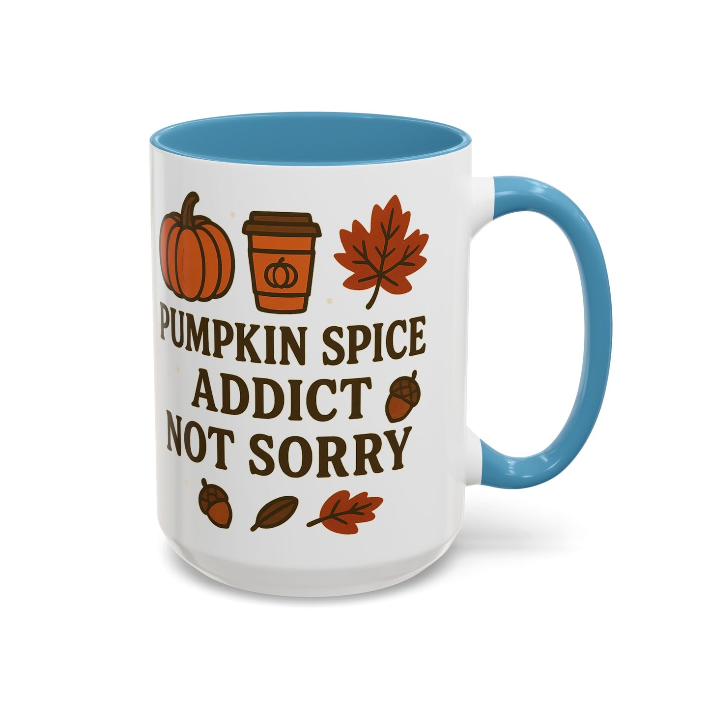 Pumpkin Spice Addict Coffee Mug, Cozy Fall Gift for Coffee Lovers, Autumn Decor, Cute Mug for Thanksgiving