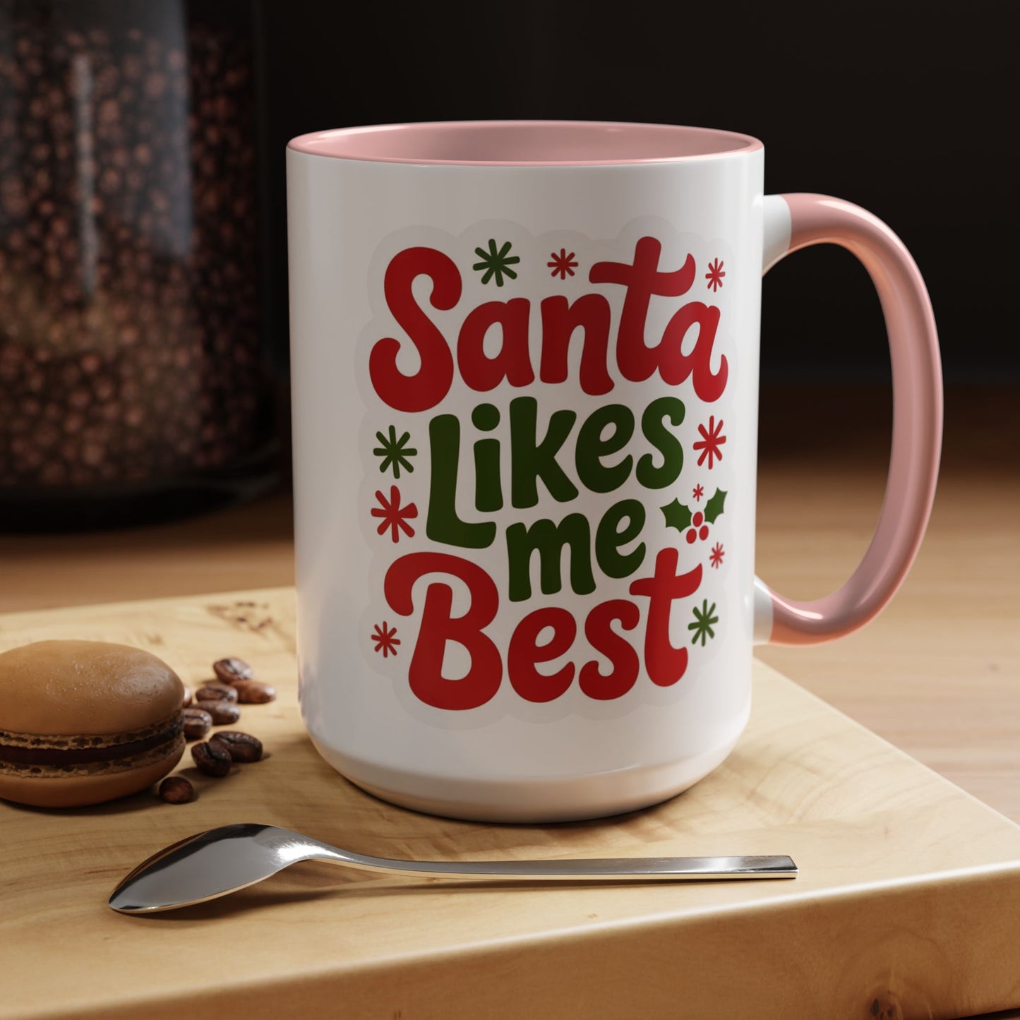 Holiday Santa Coffee Mug, Christmas Mug, Festive Drinkware, Gift for Santa Lovers, Coffee Lover's Cup