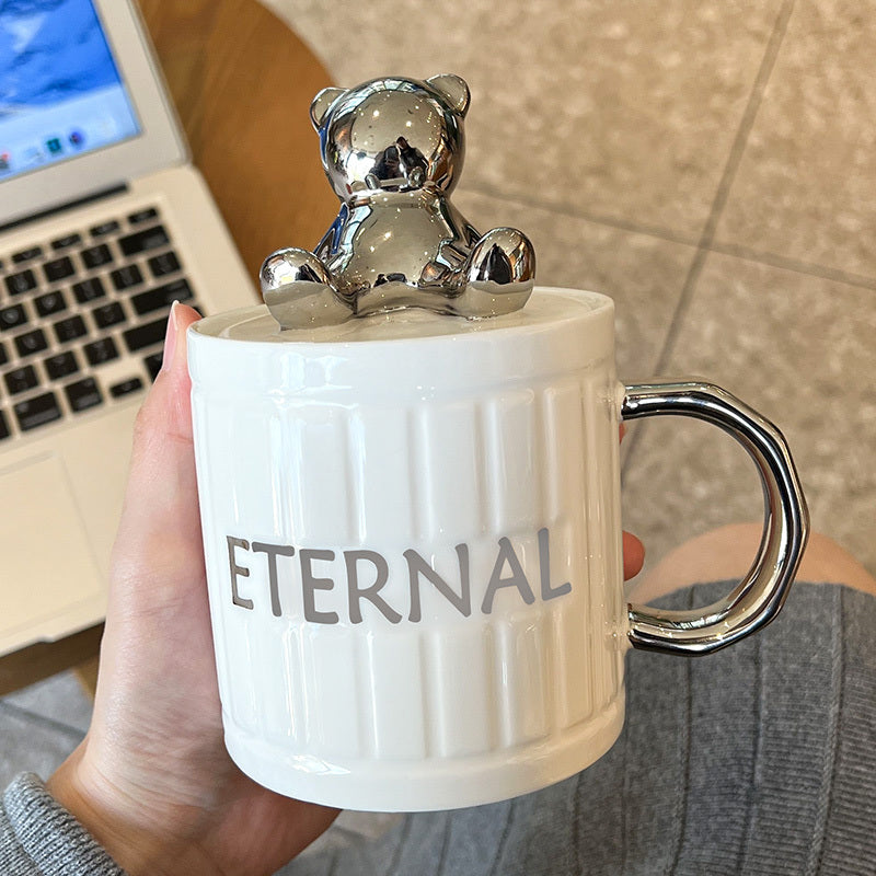 Eternal Bear Mug With Lid Spoon Gift Box