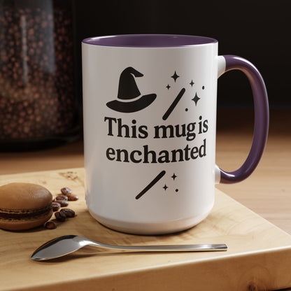 Enchanted Witch Coffee Mug, Magical Mug Gift, Halloween Decor, Witchcraft Mug, Coffee Lover Gift, Enchanted Design