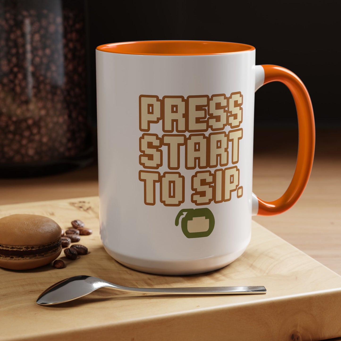 Press Start to Sip, Unique Gift for Gamers, Fun Birthday Present, Video Game Decor, Geeky Kitchenware