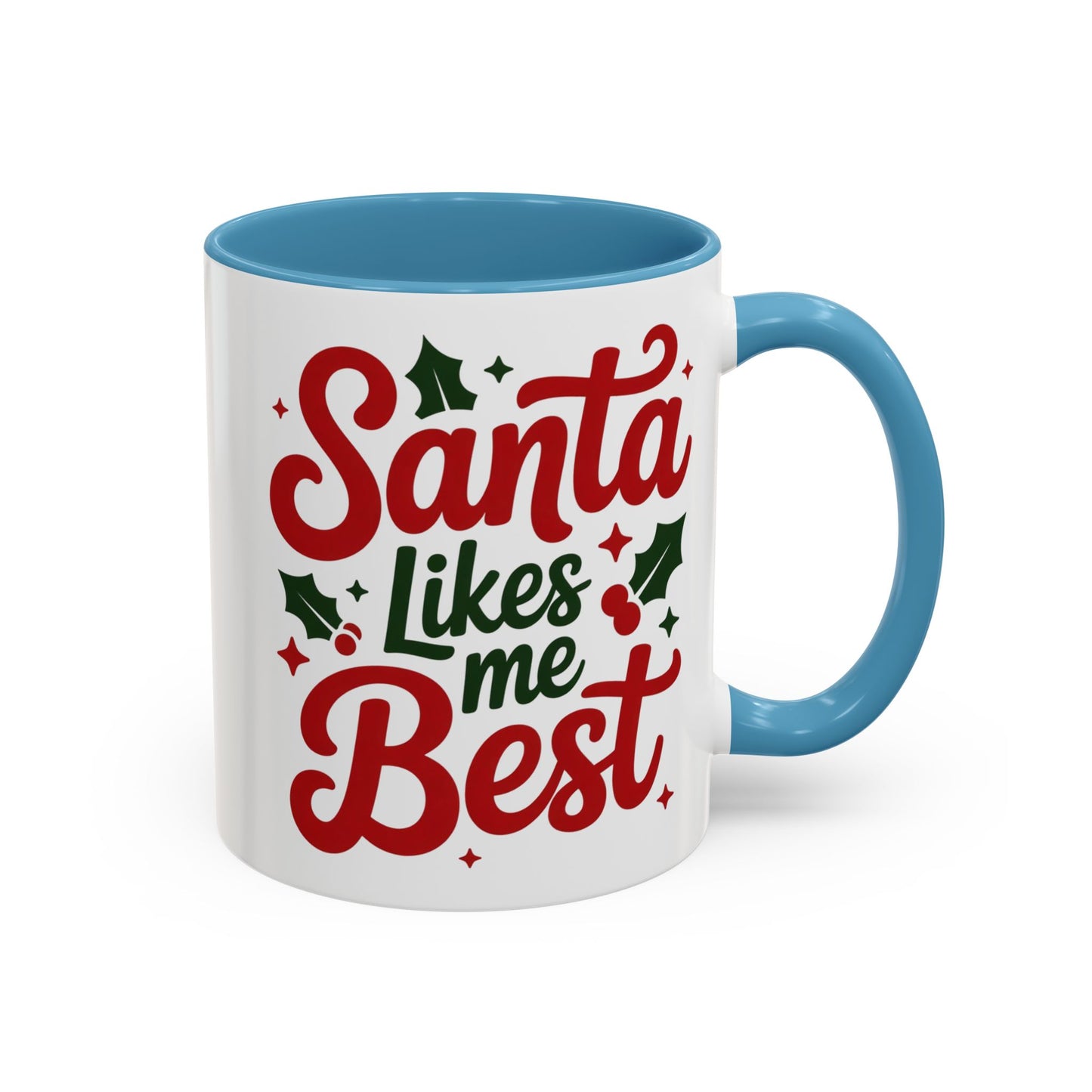 Santa Likes Me Best, Winter Decor, Gift for Coffee Lovers, Unique Present