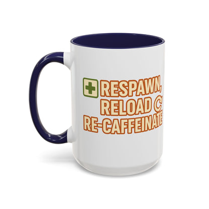 Respawn, Reload, Re-Caffeinate, Perfect Gift for Gamers, Fun Office Cup, Video Game Lover Mug, Birthday Present, [...]