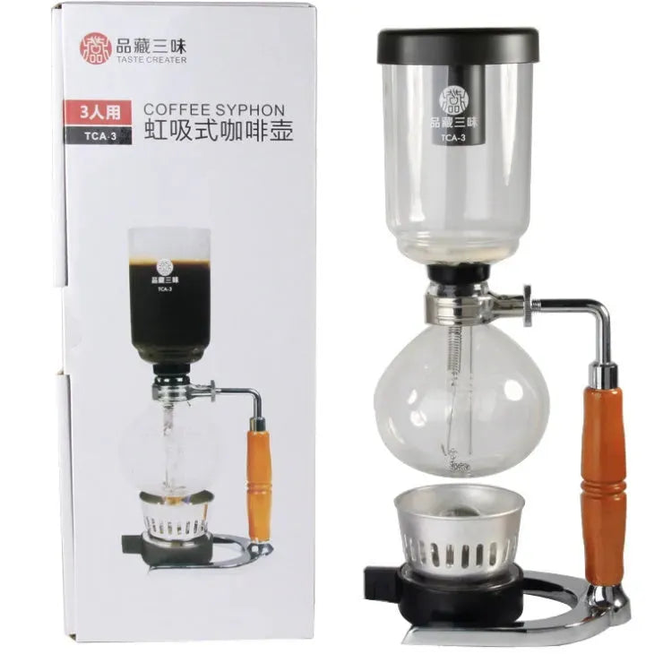 Siphon Coffee Maker Tea Pot Vacuum Coffeemaker Glass Machine - Mug World