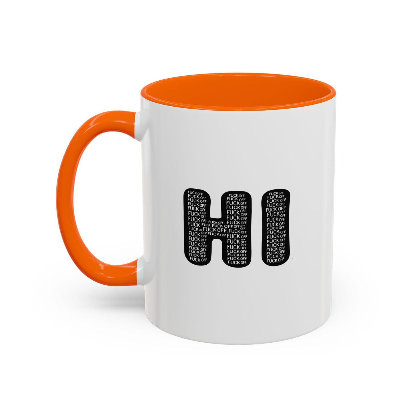 Explicit 'HI' Design, Modern Mug for Tea Lovers, Gift Idea for Friends, Unique Office Decor, Home Kitchen Accessory