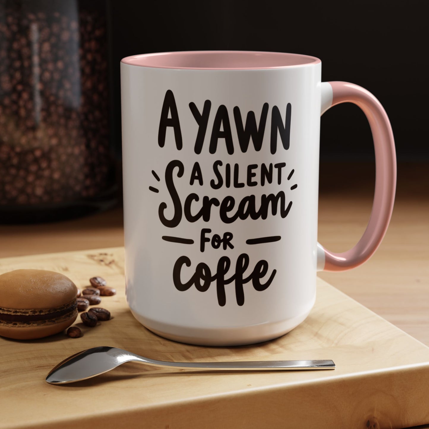 Funny Yawn Coffee Mug - 11oz & 15oz | Perfect Gift for Coffee Lovers