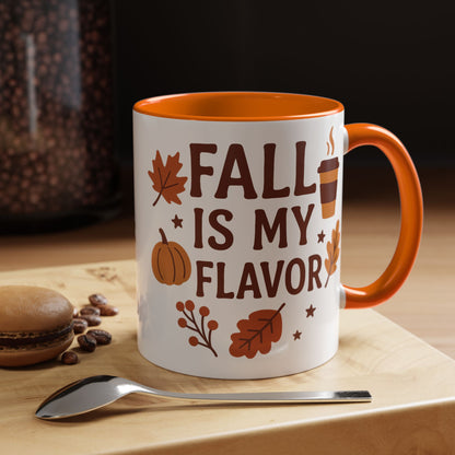 Fall Is My Flavor-Themed Coffee Mug, Cozy Autumn Vibes, Perfect Gift for Fall Lovers, Seasonal Mug