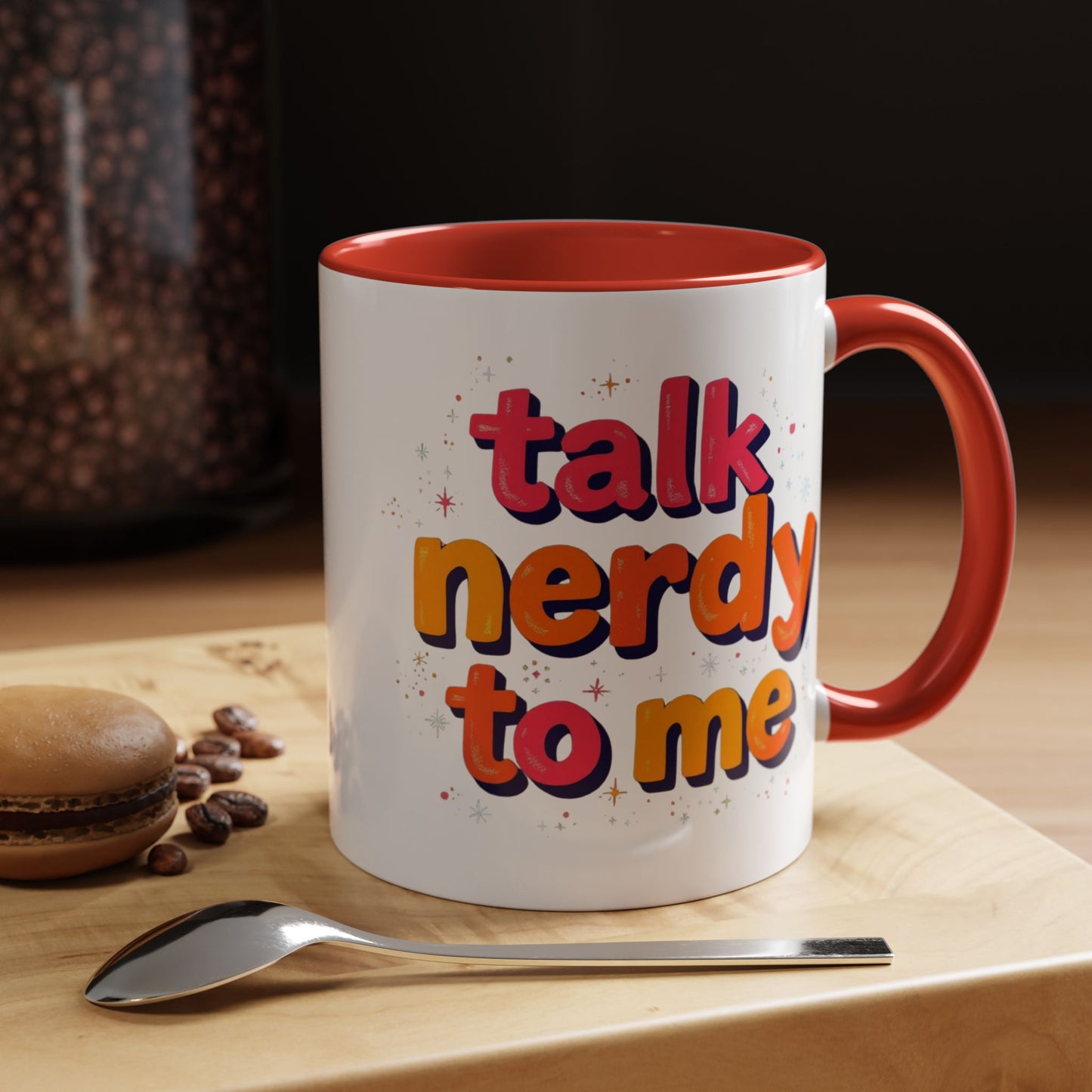 Talk Nerdy Quote Coffee Mug - Geek Gift, Fun Cup, Coffee Lover