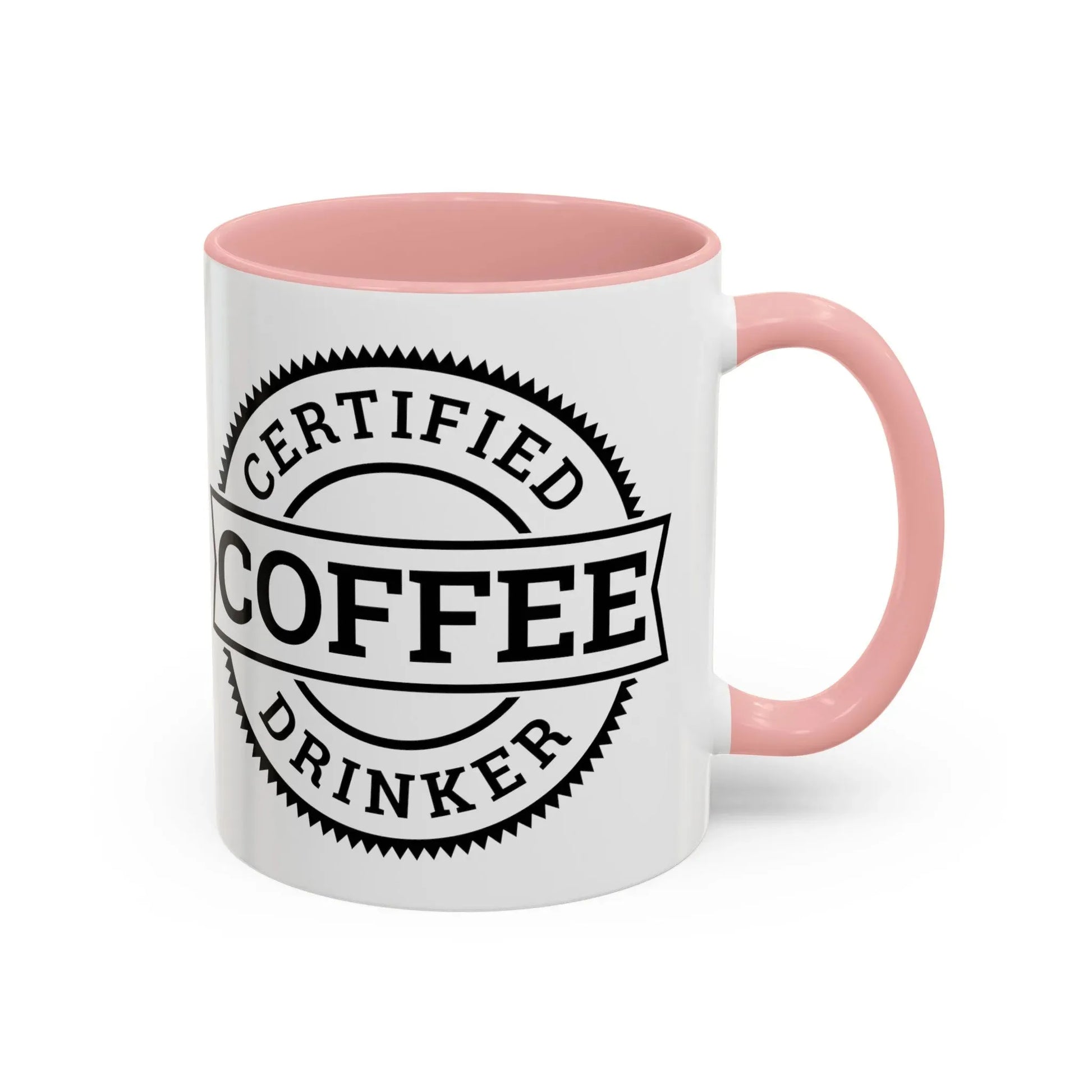 Certified coffee drinker 11oz two-tone ceramic mug - Unique gift for coffee lovers - Mug World