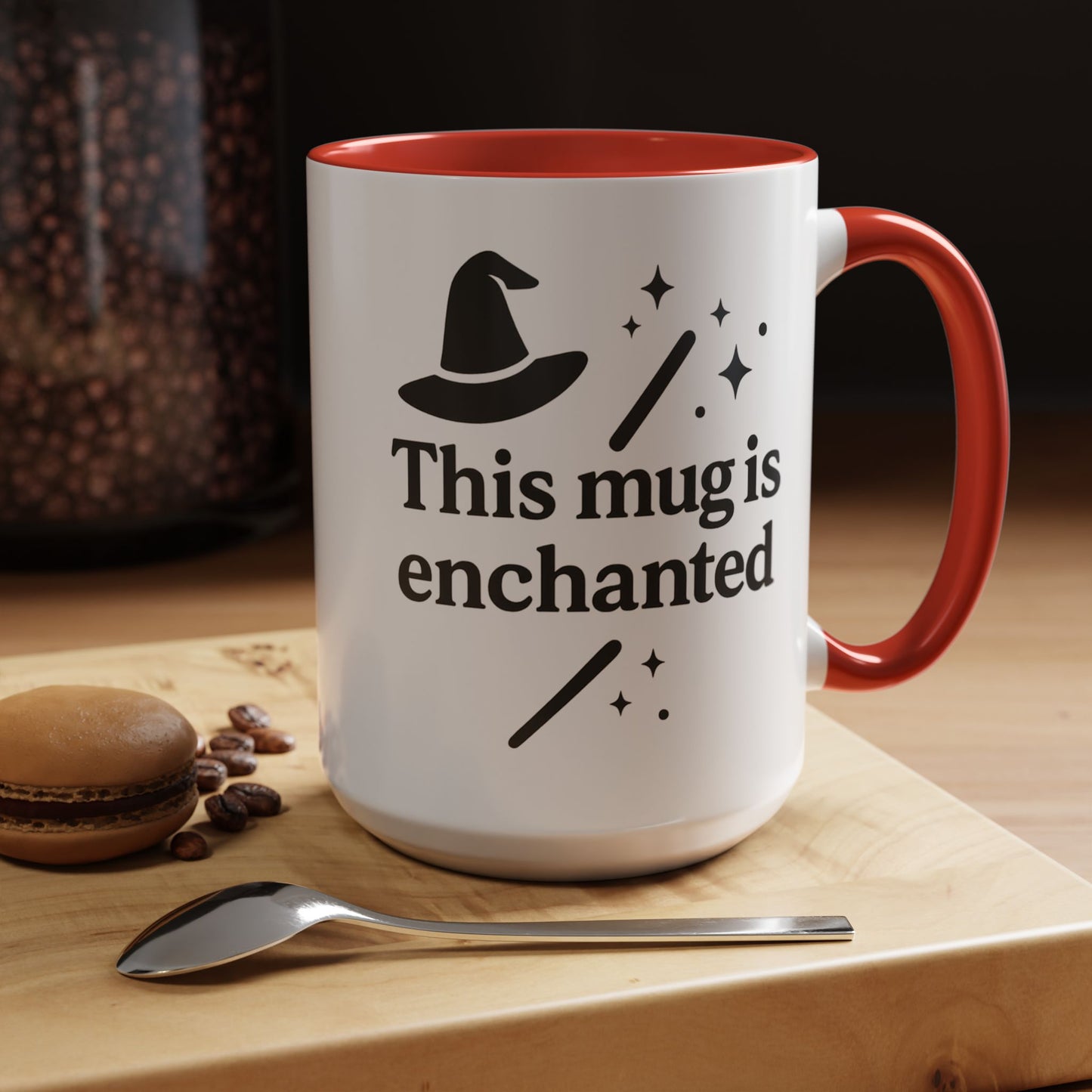 Enchanted Witch Coffee Mug, Magical Mug Gift, Halloween Decor, Witchcraft Mug, Coffee Lover Gift, Enchanted Design