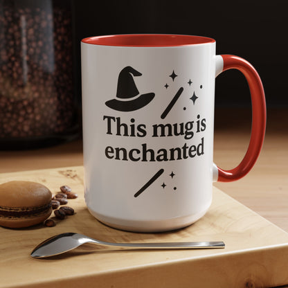 Enchanted Witch Coffee Mug, Magical Mug Gift, Halloween Decor, Witchcraft Mug, Coffee Lover Gift, Enchanted Design