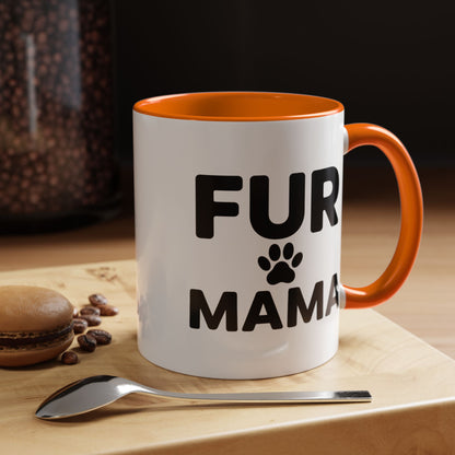 Fur Mama Coffee Mug - Perfect Gift for Dog Lovers, Pet Parents, Animal Enthusiasts, Mother's Day, Birthdays, Coffee Lovers