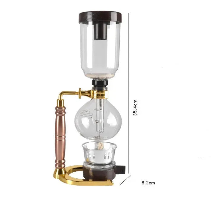 Siphon Coffee Maker Tea Pot Vacuum Coffeemaker Glass Machine - Mug World