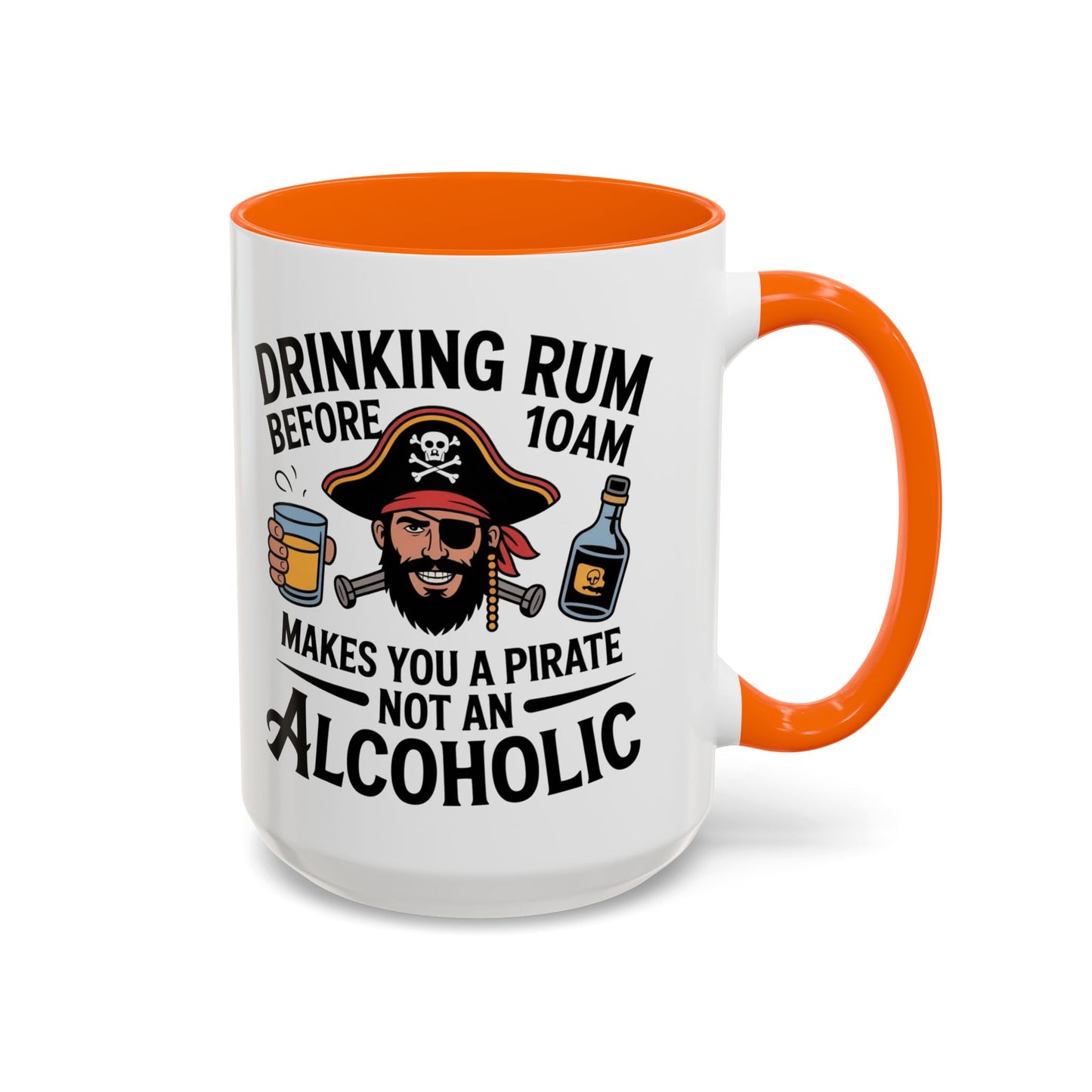 Pirate-Themed Coffee Mug, Fun Gift for Rum Lovers, Perfect for Pirate Parties, Nautical Decor, Unique Holiday Present