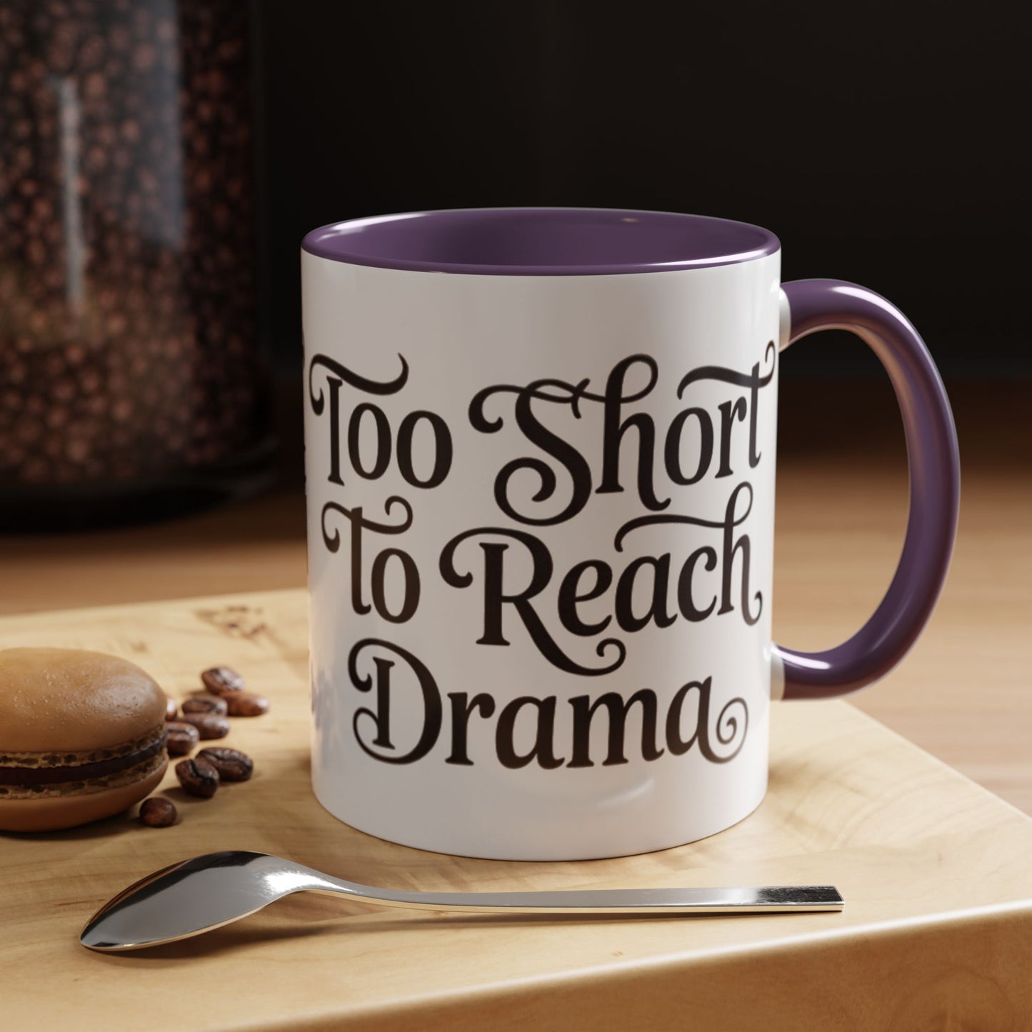 Drama-Free Accent Coffee Mug, Funny Gift, Coffee Lover Mug, Unique Office Mug, Relaxation Mug