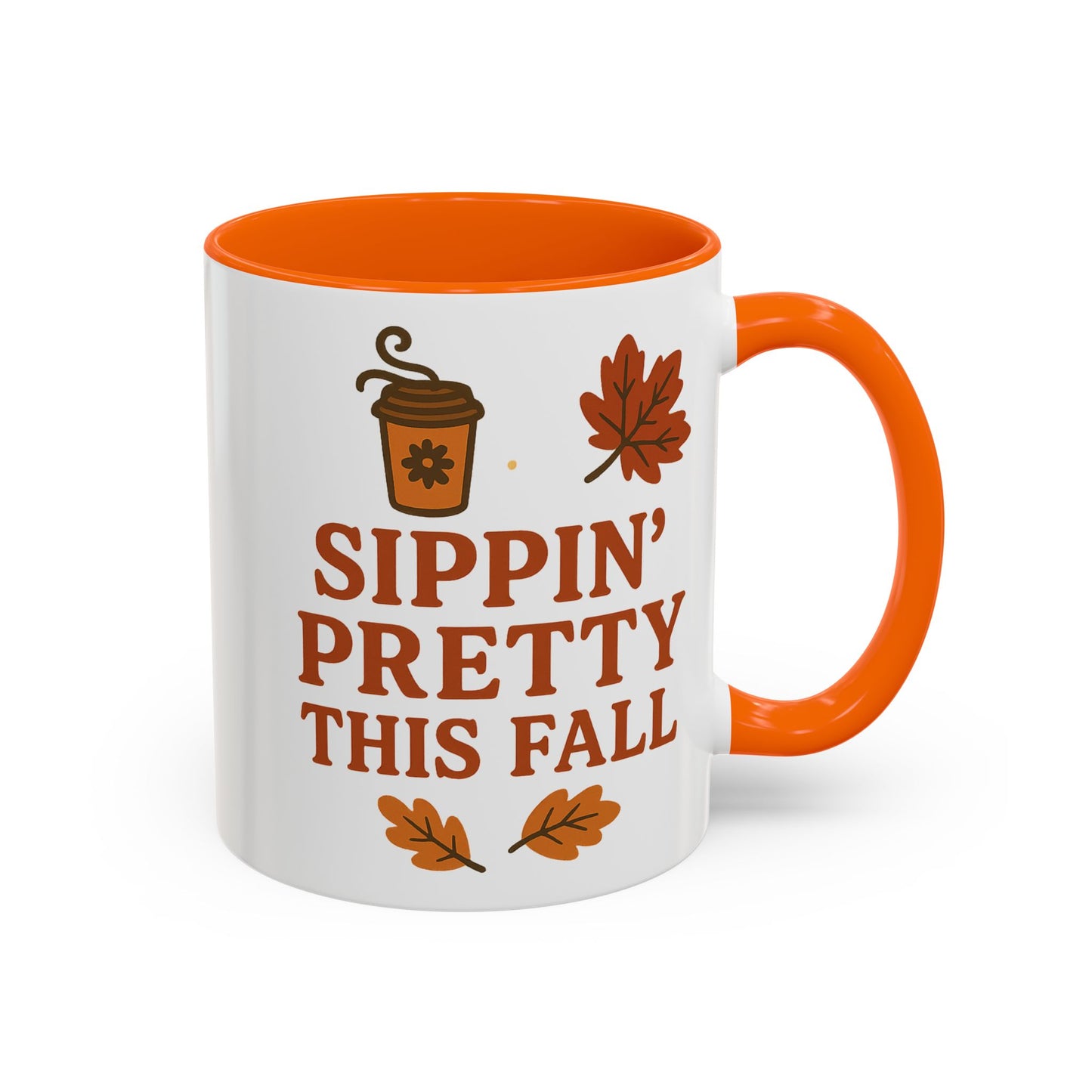 Sippin’ pretty this fall - Accent Coffee Mug (11, 15oz)